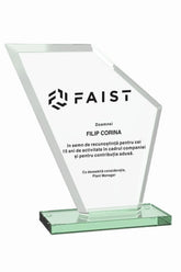 GSW 022 | Trofeu din Sticlă Personalizabil - TrophyShop